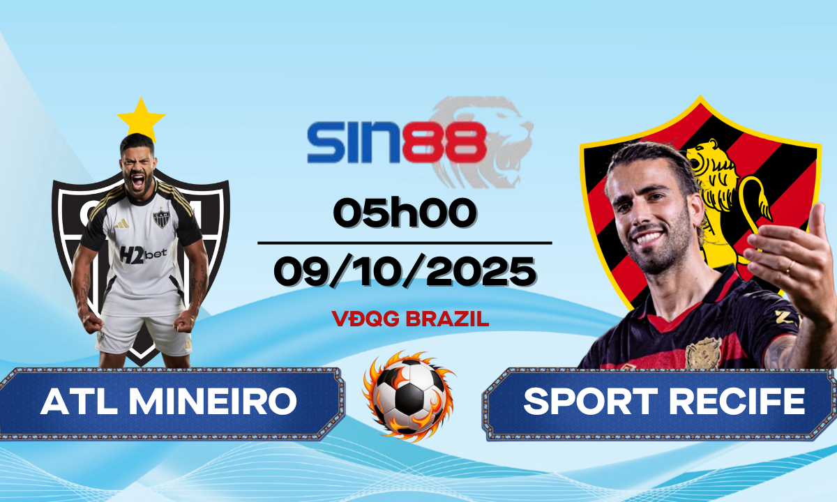 Soi kèo bóng đá Atletico Mineiro - Sport Recife 05h00 ngày 09/10/2025 - VĐQG Brazil