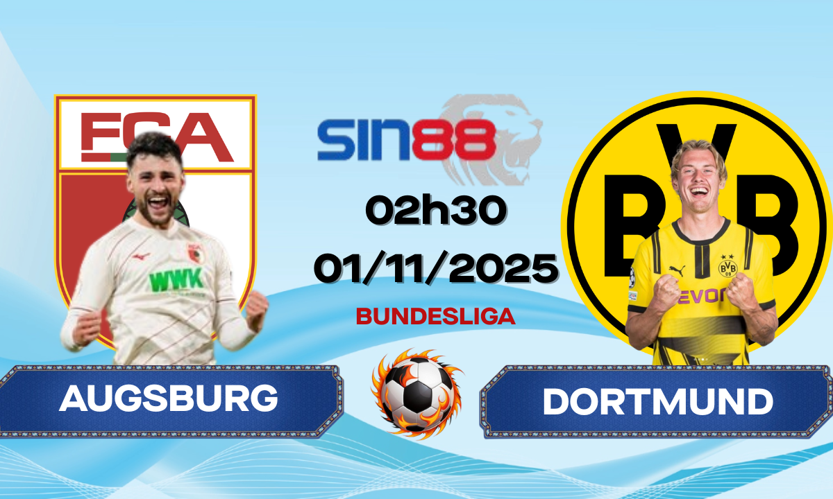 Soi kèo bóng đá Augsburg - Dortmund 02h30 ngày 01/11/2025 - Bundesliga