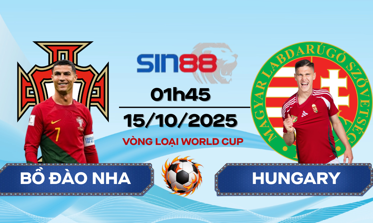 Soi kèo bóng đá Bồ Đào Nha - Hungary 01h45 ngày 15/10/2025 - VL World Cup