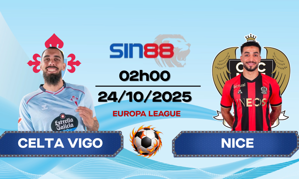 Soi kèo bóng đá Celta Vigo - Nice 02h00 ngày 24/10/2025 - Europa League