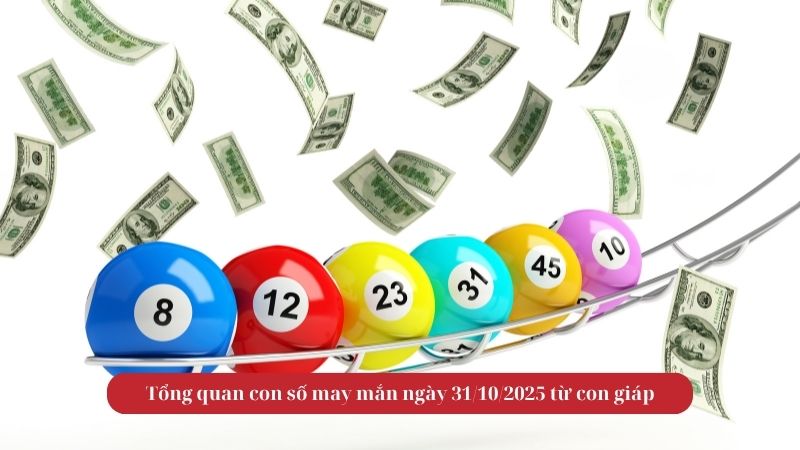 Tổng quan con số may mắn ngày 31/10/2025 từ con giápTổng quan con số may mắn ngày 31/10/2025 từ con giáp
