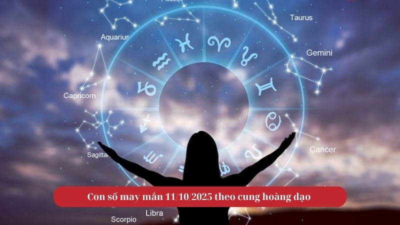 Con số may mắn 11/10/2025 theo cung hoàng đạo