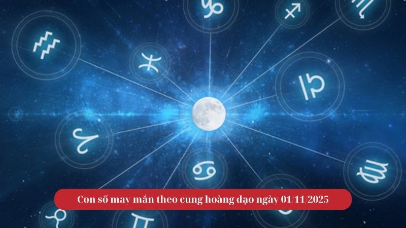 Con số may mắn theo cung hoàng đạo ngày 01/11/2025