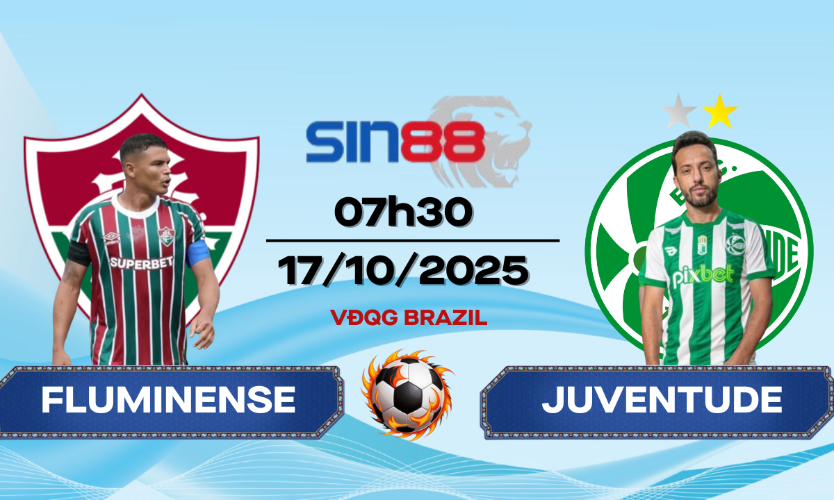 Soi kèo bóng đá Fluminense - Juventude 07h30 ngày 17/10/2025 - VĐQG Brazil