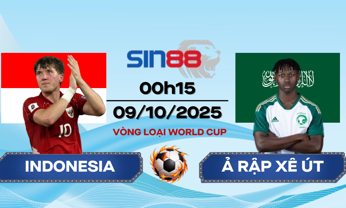Soi kèo bóng đá Indonesia - Ả Rập Xê Út 00h15 ngày 09/10/2025 - VL World Cup