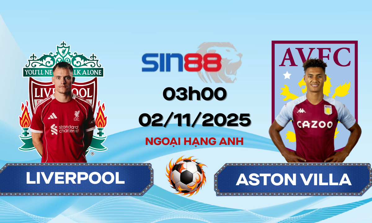 Soi kèo bóng đá Liverpool - Aston Villa 03h00 ngày 02/11/2025 - Ngoại hạng Anh