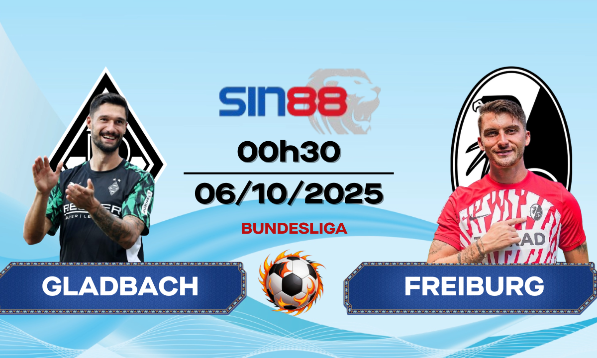 Soi kèo bóng đá Monchengladbach - Freiburg 00h30 ngày 06/10/2025 - Bundesliga