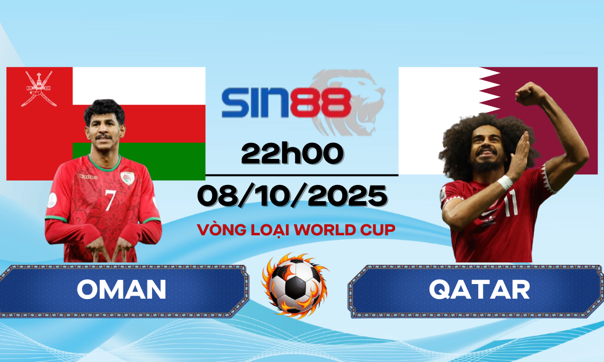 Soi kèo bóng đá Oman - Qatar 22h00 ngày 08/10/2025 - VL World Cup