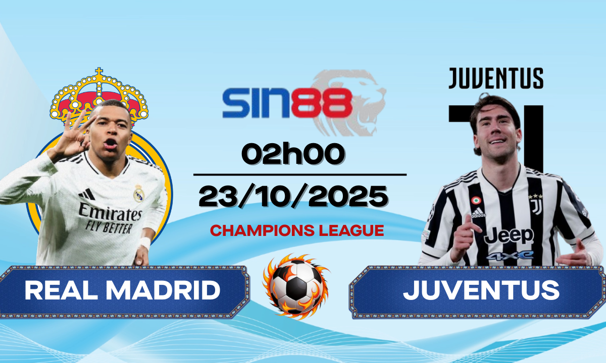 Soi kèo bóng đá Real Madrid - Juventus 02h00 ngày 23/10/2025 - Champions League