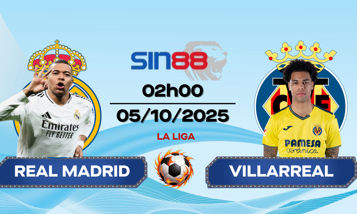 Soi kèo bóng đá Real Madrid - Villarreal 02h00 ngày 05/10/2025 - La Liga