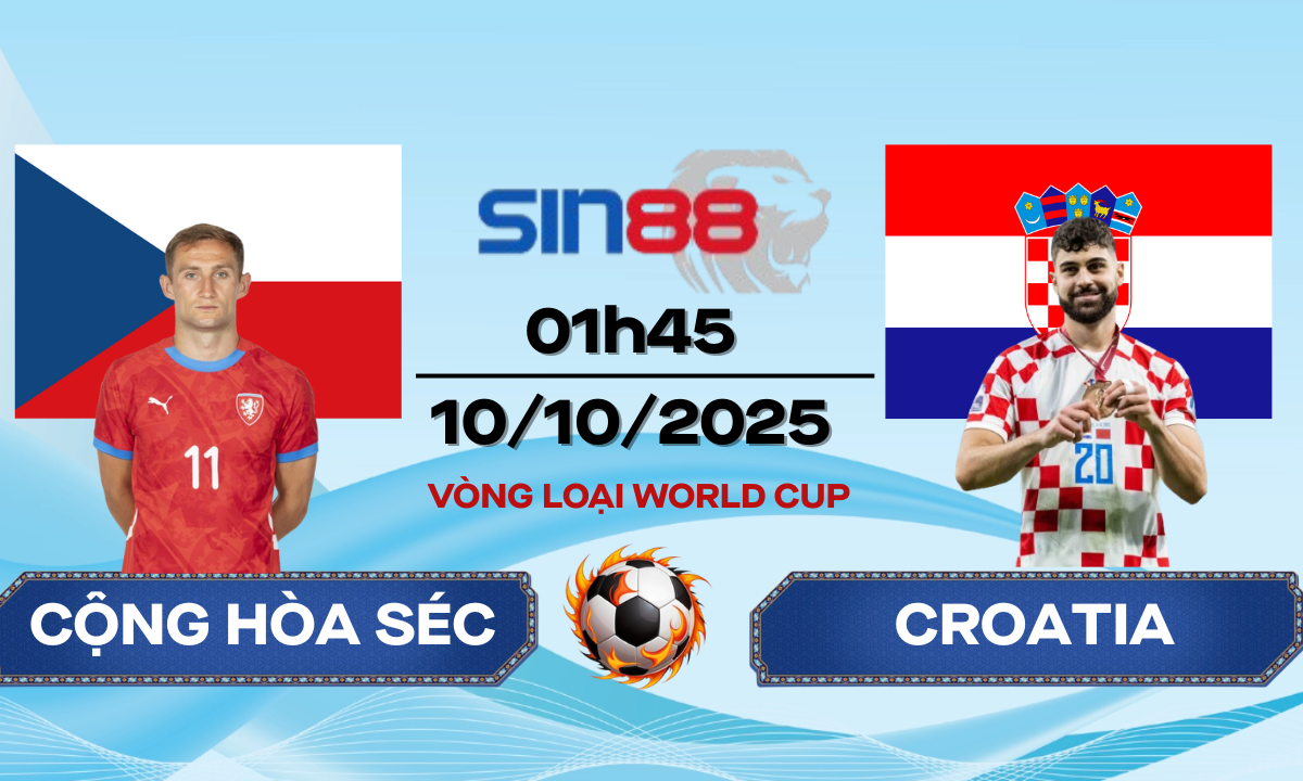 Soi kèo bóng đá Cộng hòa Séc - Croatia 01h45 ngày 10/10/2025 - VL World Cup