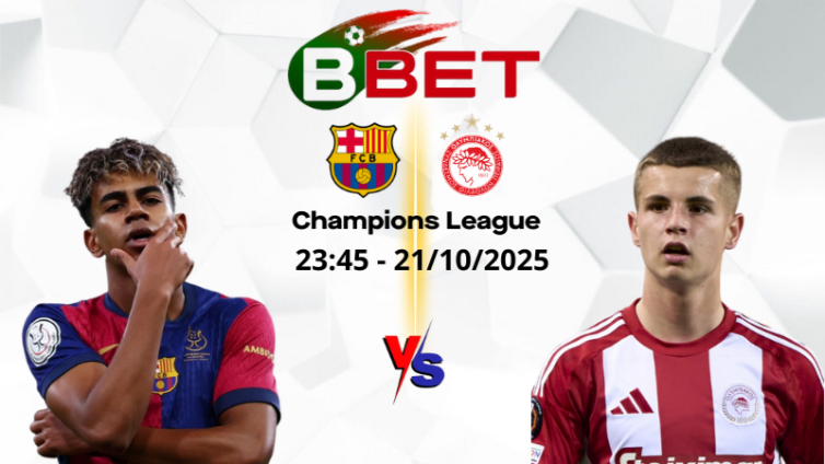 Tỷ lệ trận Barcelona vs Olympiacos | 02:00 22/10/2025 - Champions League