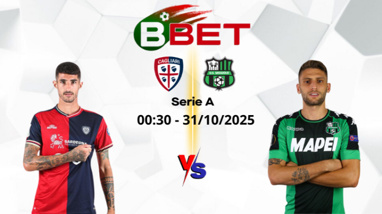 Kèo hôm nay Cagliari vs Sassuolo | 00:30 31/10/2025 – Serie A
