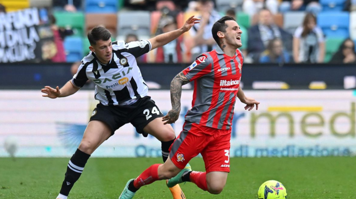 Dự đoán tỷ số Cremonese - Udinese: 1-2