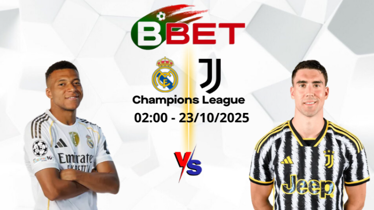 Kèo nhà cái Real Madrid vs Juventus | 02:00 23/10/2025 - Champions League