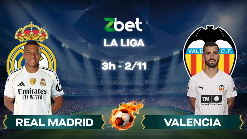 Nhận định soi kèo Real Madrid vs Valencia – 03h00 02/11/2025 – La Liga