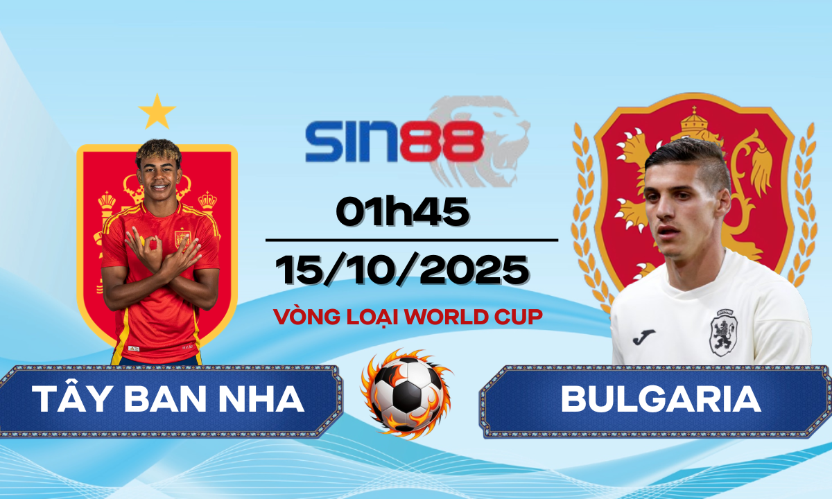 Soi kèo bóng đá Tây Ban Nha - Bulgaria 01h45 ngày 15/10/2025 - VL World Cup