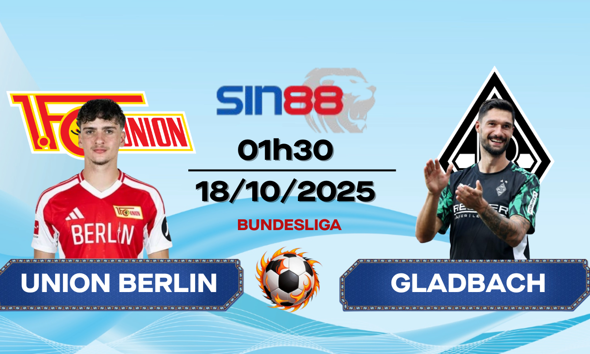 Soi kèo bóng đá Union Berlin - Monchengladbach 01h30 ngày 18/10/2025 - Bundesliga