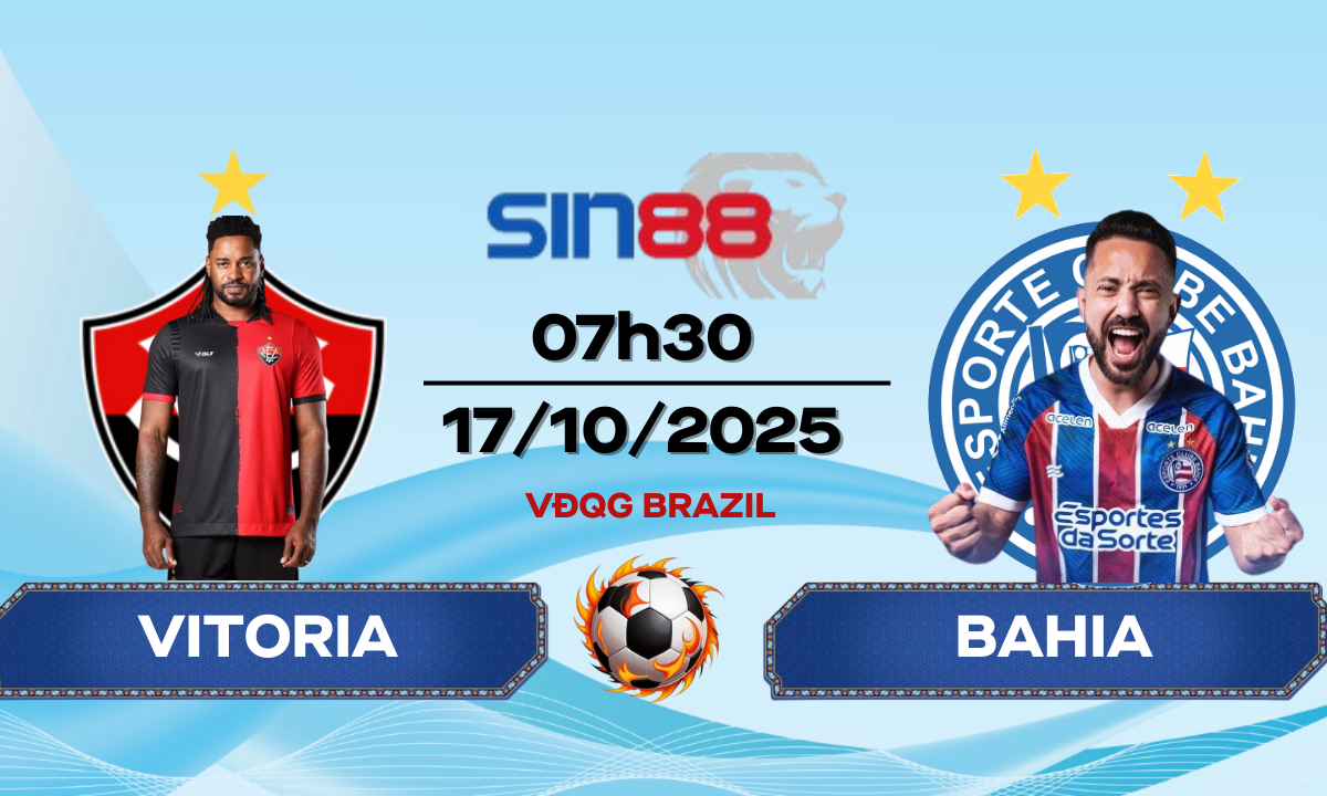 Soi kèo bóng đá Vitoria - Bahia 07h30 ngày 17/10/2025 - VĐQG Brazil