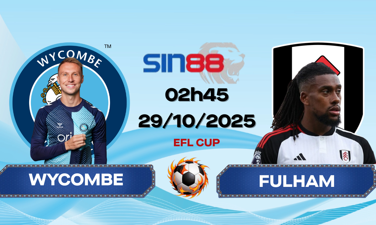 Soi kèo bóng đá Wycombe - Fulham 02h45 ngày 29/10/2025 - EFL