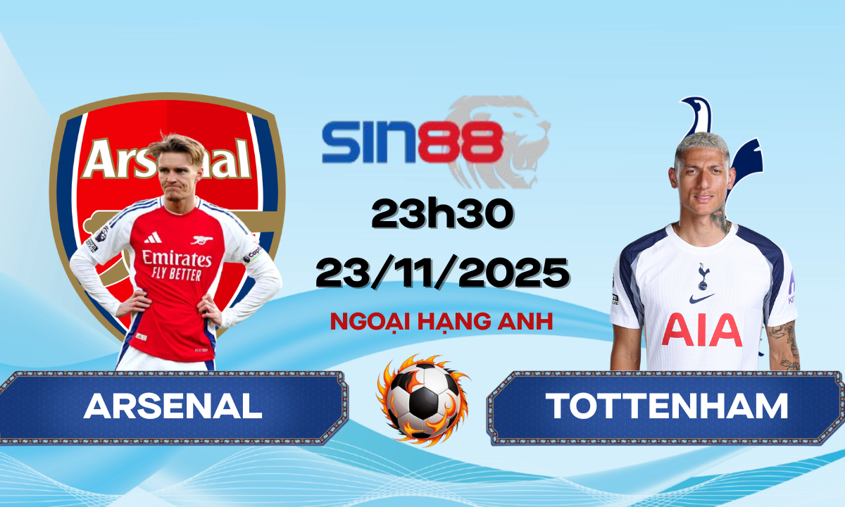 Soi kèo bóng đá Arsenal - Tottenham 21h00 ngày 23/11/2025 - Ngoại hạng Anh