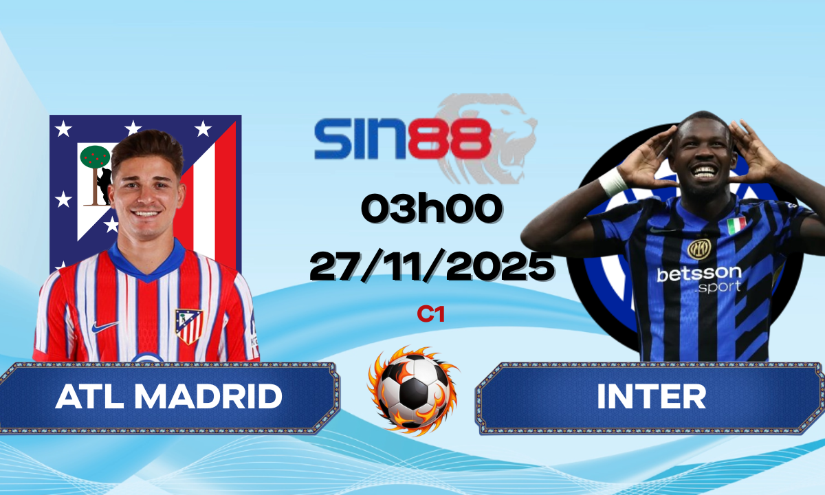 Soi kèo bóng đá Atl Madrid – Inter 03h00 ngày 27/11/2025 – Champions League