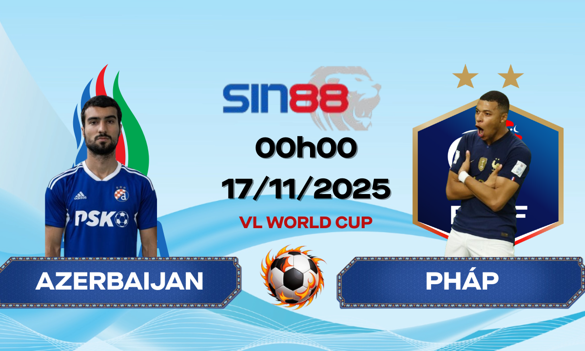 Soi kèo bóng đá Azerbaijan - Pháp 00h00 ngày 17/11/2025 - Vòng loại World Cup