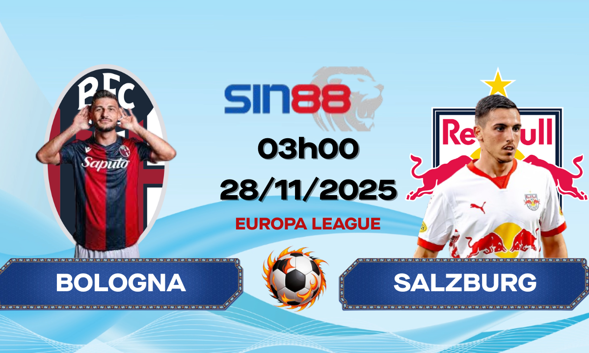 Soi kèo bóng đá Bologna – Salzburg 03h00 ngày 28/11/2025 – Europa League