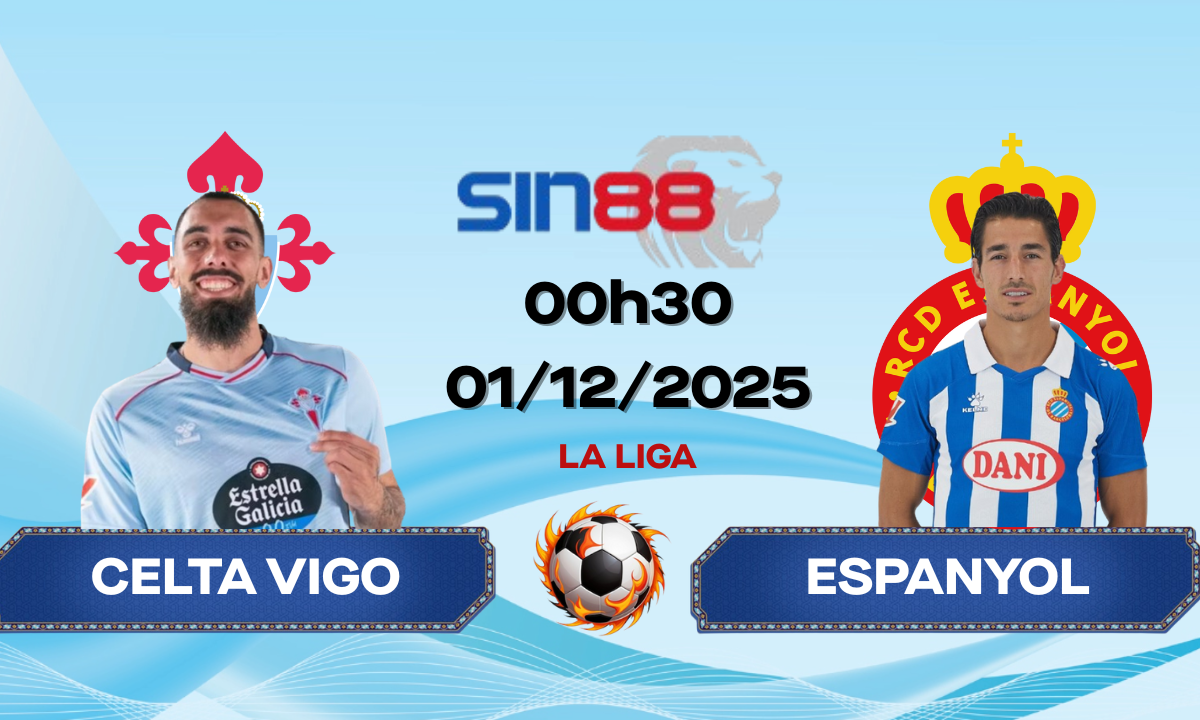 Soi kèo bóng đá Celta Vigo – Espanyol 00h30 ngày 01/12/2025 – La Liga