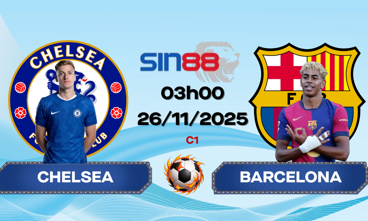 Soi kèo bóng đá Chelsea - Barcelona 03h00 ngày 26/11/2025 - Champions League