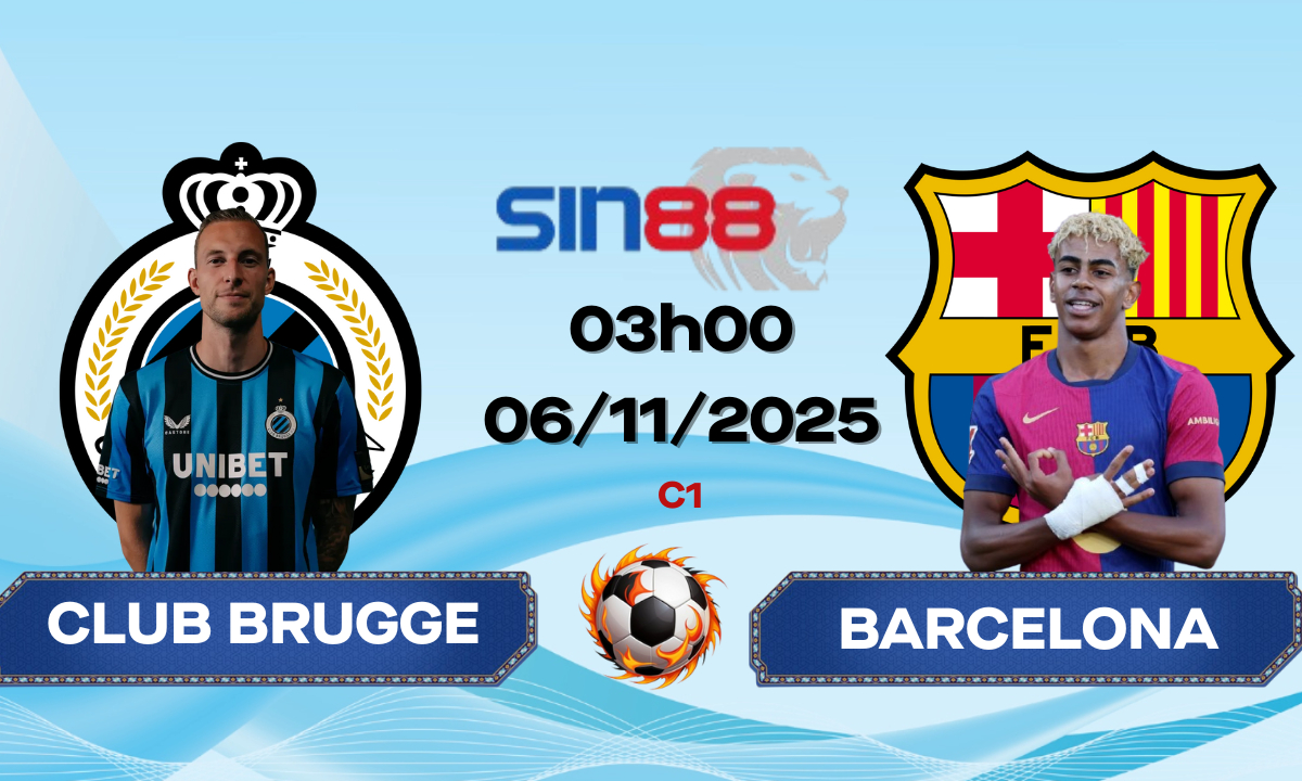 Soi kèo bóng đá Club Brugge KV - Barcelona 03h00 ngày 06/11/2025 - Champions League
