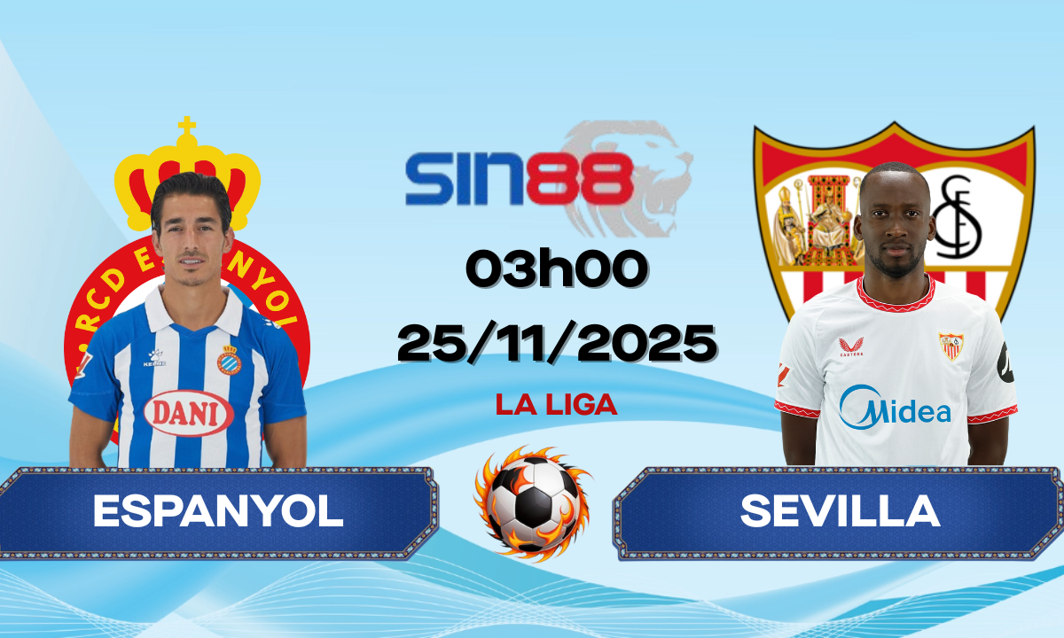 Soi kèo bóng đá Espanyol - Sevilla 03h00 ngày 25/11/2025 - La Liga