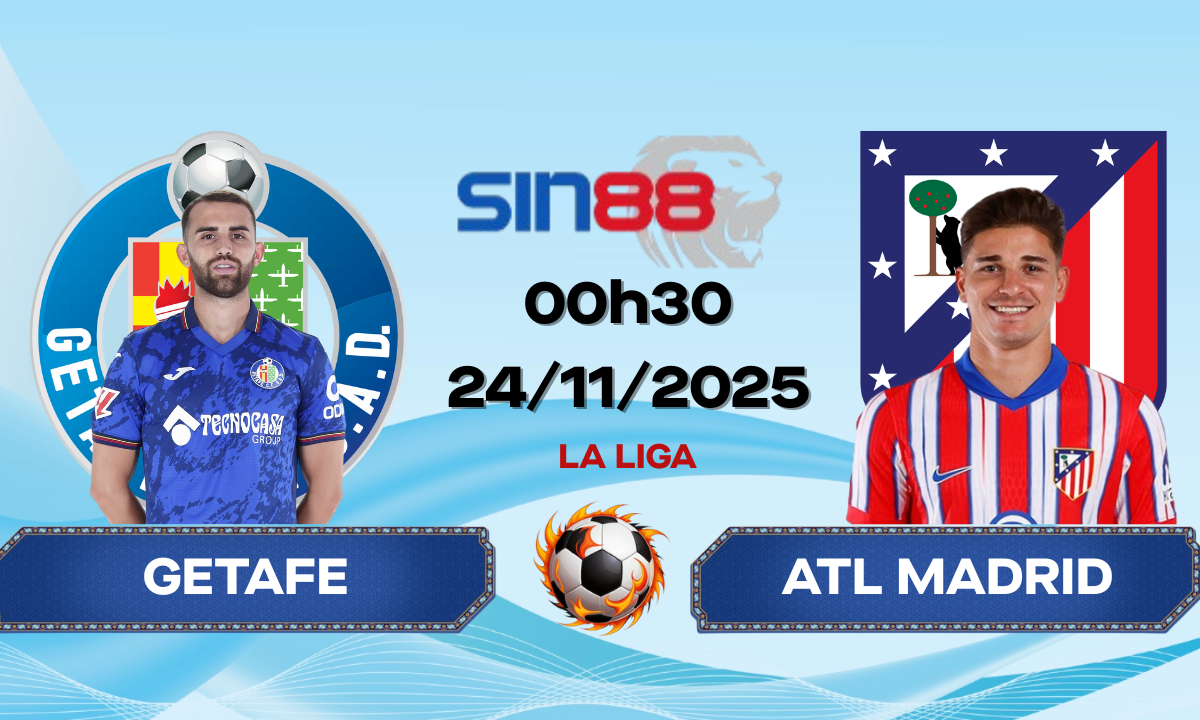 Soi kèo bóng đá Getafe - Atl Madrid 00h30 ngày 24/11/2025 - La Liga