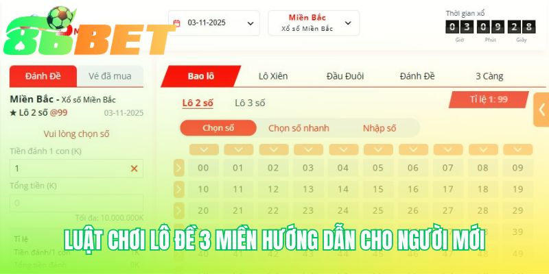 Luật chơi lô đề 3 miền có bản sắc riêng theo từng vùng