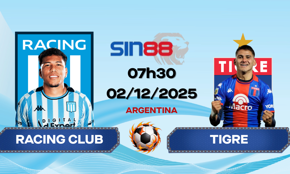 Soi kèo bóng đá Racing Club – Tigre 07h30 ngày 02/12/2025 – VĐQG Argentina