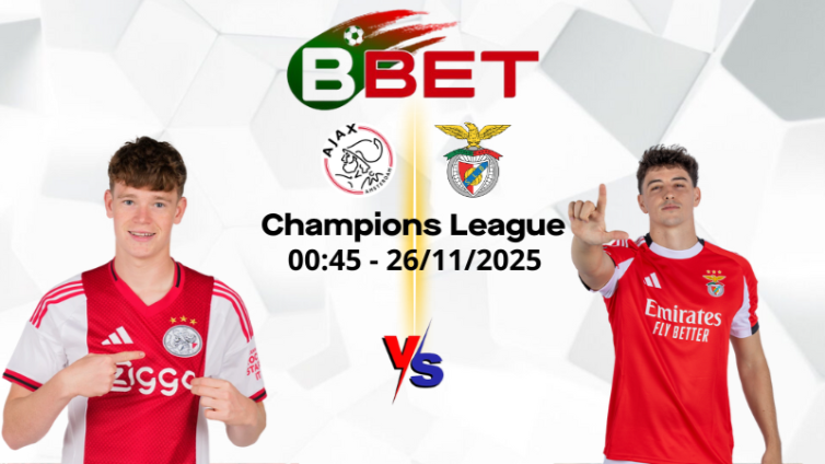 Kèo hôm nay Ajax vs Benfica | 00:45 26/11/2025 – Champions League
