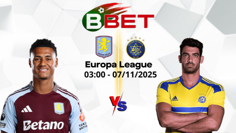 Kèo nhà cái Aston Villa vs Tel Aviv | 03:00 07/11/2025 - Europa League