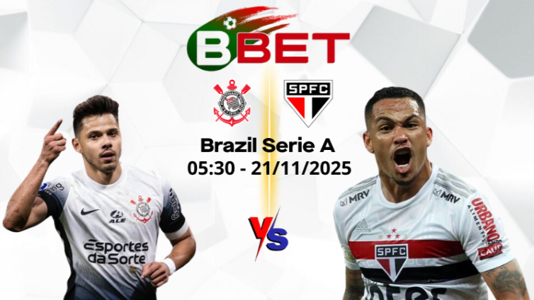 Tỷ lệ kèo nhà cái Corinthians vs Sao Paulo | 05:30 21/11/2025 - Brazil Serie A