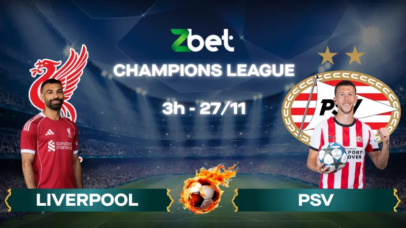 Nhận định soi kèo Liverpool vs PSV – 03h00 27/11/2025 – Champions League