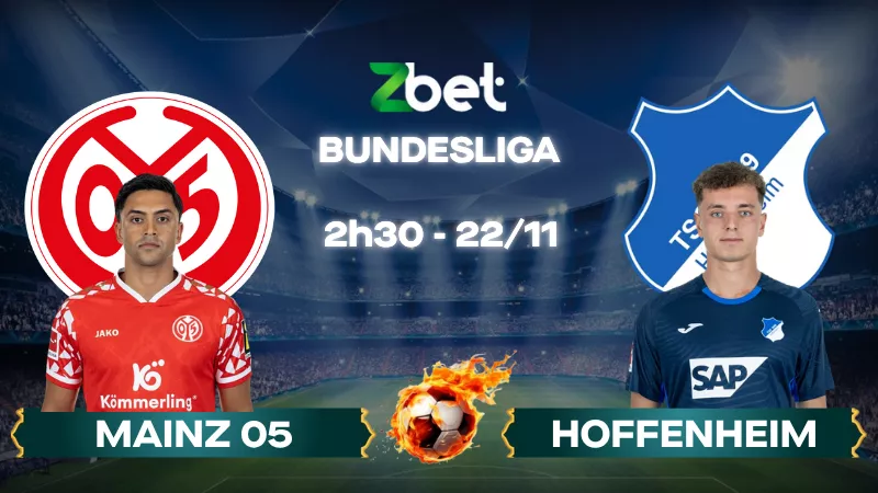 Nhận định soi kèo Mainz 05 vs Hoffenheim - 02h30 22/11/2025 - Bundesliga