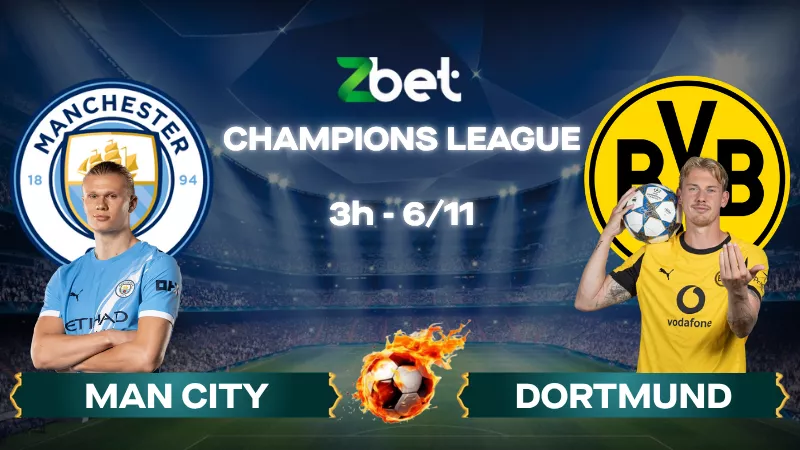 Nhận định soi kèo Man City vs Dortmund - 03h00 06/11/2025 - Champions League