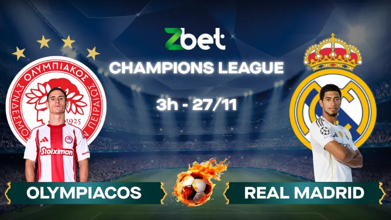 Nhận định soi kèo Olympiacos vs Real Madrid – 03h00 27/11/2025 – Champions League
