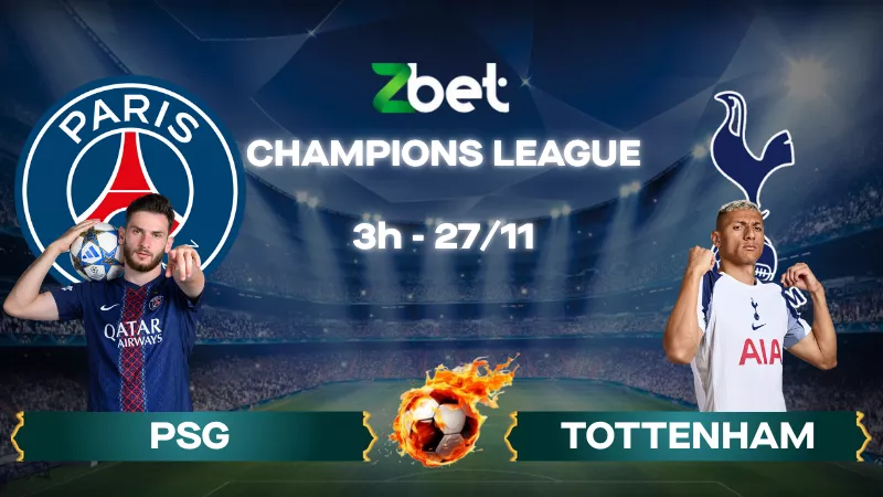 Nhận định soi kèo PSG vs Tottenham – 03h00 27/11/2025 – Champions League