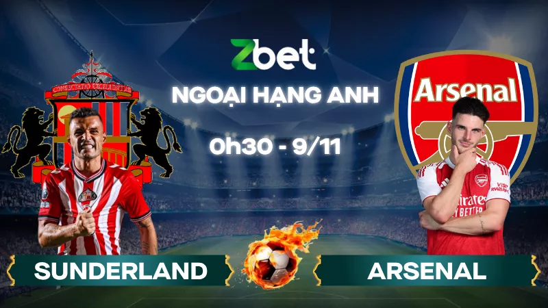 Nhận định soi kèo Sunderland vs Arsenal - 00h30 09/11/2025 - Ngoại hạng Anh