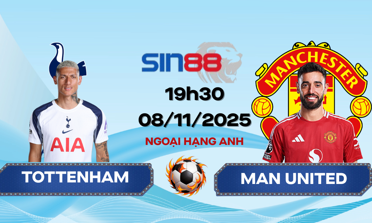 Soi kèo bóng đá Tottenham - Manchester United 19h30 ngày 08/11/2025 - Ngoại hạng Anh