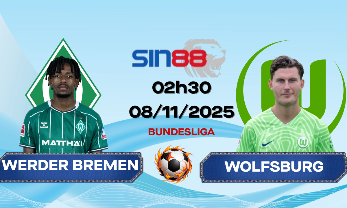Soi kèo bóng đá Werder Bremen - Wolfsburg 02h30 ngày 08/11/2025 - Bundesliga