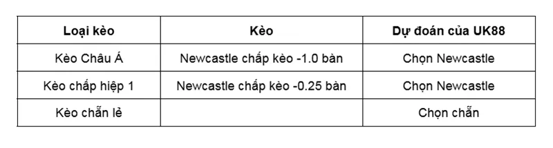 Kèo nhà cái Burnley vs Newcastle uk88