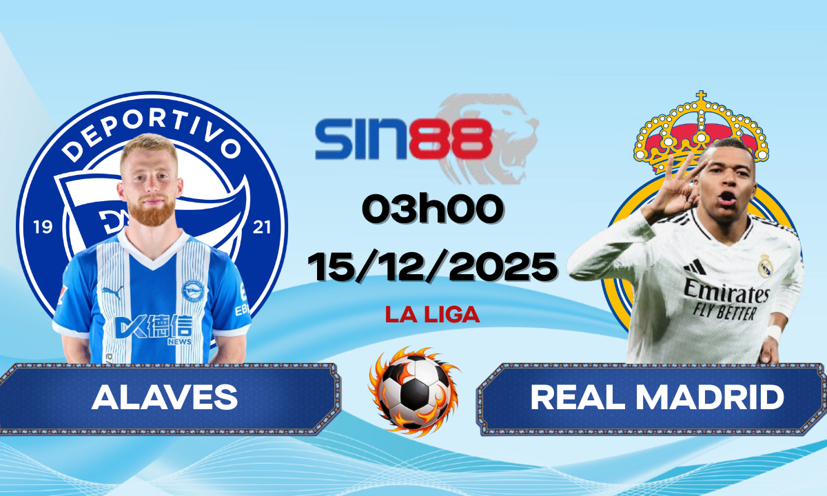 Soi kèo bóng đá Alaves – Real Madrid 03h00 ngày 15/12/2025 – La Liga