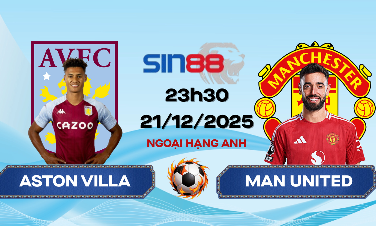Soi kèo bóng đá Aston Villa – Manchester United 23h30 ngày 21/12/2025 – Ngoại hạng Anh