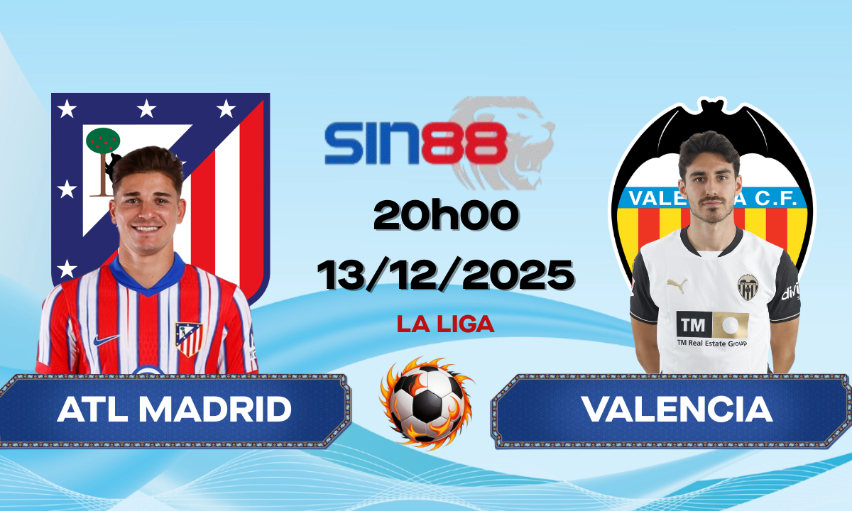 Soi kèo bóng đá Atl Madrid - Valencia 20h00 ngày 13/12/2025 - La Liga